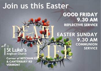 Easter Services - Good Friday March 29 and Sunday March 31
