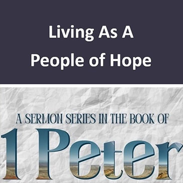 Living as A People of Hope